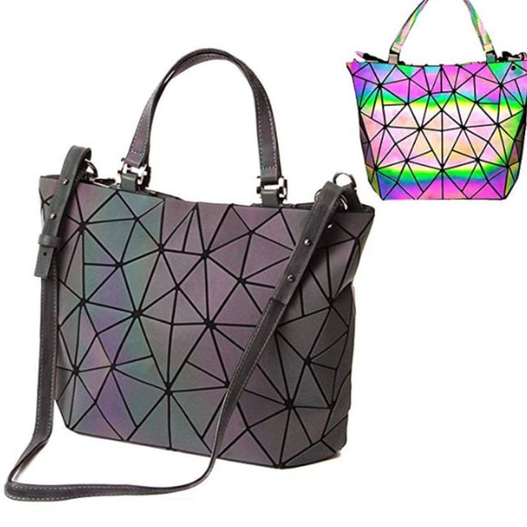 Handbags - Reflective Geometric Bag